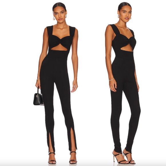 NEW Nonchalant Label Jaime Catsuit Jumpsuit Black